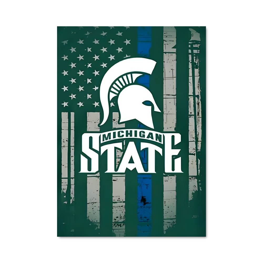 Poster Spartans Forever – affiche Basketball